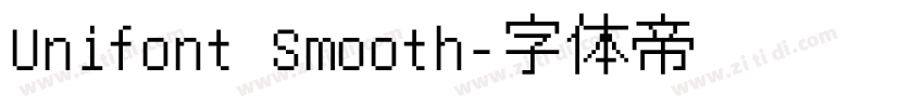 Unifont Smooth字体转换